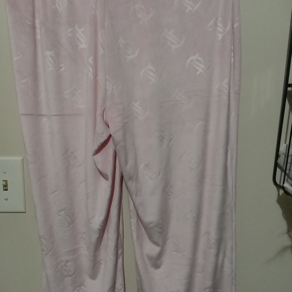 Juicy Couture Pink Monogram Lounge Pants woman Size XL - Picture 3 of 3